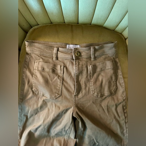 EVERLANE Wide Leg Crop Patch Pocket Pant Size 6 - Picture 2 of 7